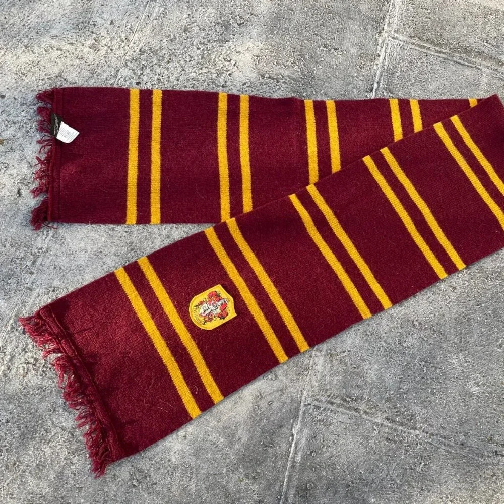 Harry Potter Scarf Red/Yellow Long Scarf 100% Wool Scarf Unisex